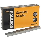 Bostitch Premium Standard Staples, Full-Strip, 0.25 Inch Leg, 5,000 per Box (SBS191/4CP)