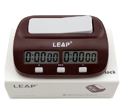 Leap Professional Chess Clock Timer with 29 Timing Modes Countdown Delay Bonus Competition Master Tournament Pro Board Game Set
