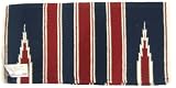 Mayatex Saddle Blanket - Ranger Hogan - Navy Blue and Burgundy