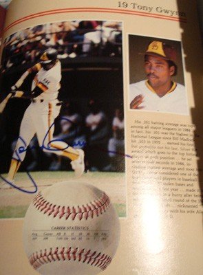 1985 San Diego Padres Autographed/Hand Signed Yearbook (Tony Gwynn, Goose Gossage, Bruce Bochy, and