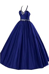  Tulle Halter  Ball Gown Quinceanera Dress 