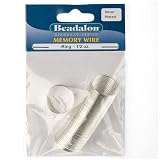 Beadalon Ring Size Memory Wire Silver Plated Steel 95 Loops 1/2 Oz