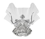 Arthur Court Fleur-De-Lis Stand with 7-Inch Clear Acrylic Bowl