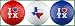 Heart of Texas Golf Balls - Red, White and Blue