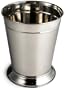Steeltek SOHO 9-Quart Wastebasket, Heavy Chrome