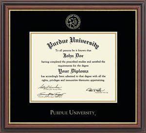 Purdue University Bachelors Degree Diploma Frame with Embossed Griffin
