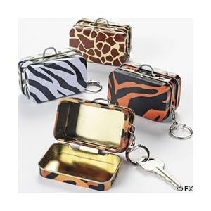 Mini Metal Animal Print Box  