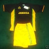 JAMAICA SOCCER JERSEY KIDS SET W/SHORTS- SIZES: 4-6-8-10-12-14