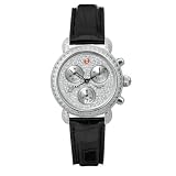 MICHELE CSX-33 Ultimate Pave Black Alligator Watch by Michele