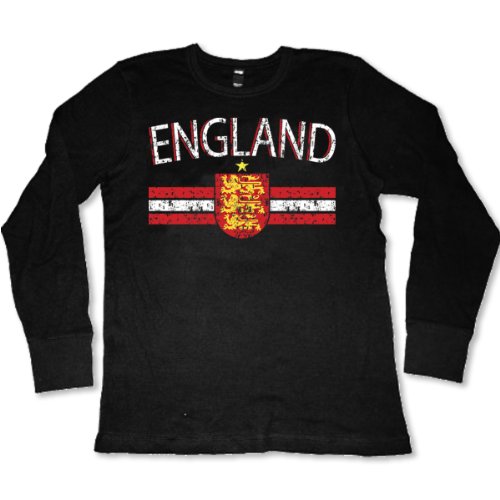 England Crest International Soccer Thermal Shirt, English Soccer Mens Thermal Shirt