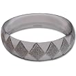 Rodium Plated Bracelet Costume Jewelry in Indian-Style 2.3 inches