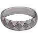 Rodium Plated Bracelet Costume Jewelry in Indian-Style 2.3 inches