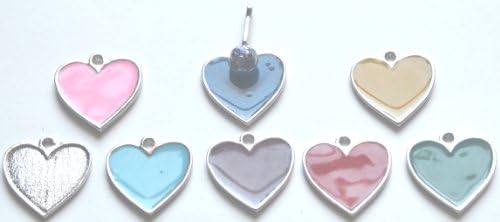 6pc Purple Soccer Ball Zipper Pull w/ Colored Heart - Purple (Brand New) - Pack of 6