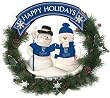 Kansas City Royals 20" Team Snowman Wreath - Baseball Sports Merchandise