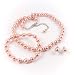 $24.99 - Light Pink 8mm Glass Pearl Necklace, Bracelet and Earring Set by Margot Townsend