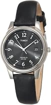 Timex Men's Classic Black Leather Strap Watch #T29321
