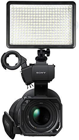 Professional Long Life Multi-LED Dimmable Universal Video Light for DSLR Cameras & Video Cameras (Rechargeable Battery & Charger Included)