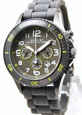 MARC BY MARC JACOBS GREY SILICONE CHRONOGRAPH WATCH MBM5508