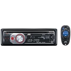 JVC KD R 611 CD-MP3-Tuner (AUX In, iPod/iPhone Steuerung, USB 2.0)