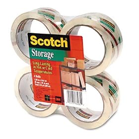 Click here to buy 3M COMMERCIAL TAPE DIV. MMM36504 Scotch Crystal Clear Mailing and Storage Tape, 2 x 55 yds, 3 Core,... by 3M.