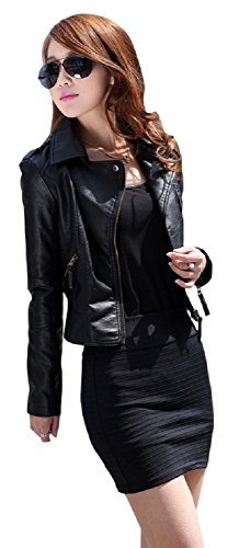 レディース 秋物 PUレザージャケット フェイクレザー ライダースジャケット セクシー 革ジャケット Leather Jacket スリム テーラード 柔らか 袖口ジッパー ショート丈 カジュアルアウター 大人カジュアル ジッパー付きジャンバー 前開き サイドポケット 長袖 オシャレ モテかわ ブルゾン レジャー デート アウトドアジャケット 上着 定番 ベーシック トップス 人気 流行 トラベル トレンド ブラック SサイズからXLサイズまで オリジナルアクセサリー付属 UJA062