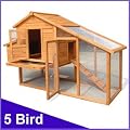 CHICKEN COOP HEN HOUSE POULTRY ARK HOME NEST RUN COUP M - Suitable for upto 5 Birds - INTEGRATED RUN & CLEANING TRAY & INNOVATIVE LOCKING MECHANISM - (COOP ROOSTER MEDIUM)