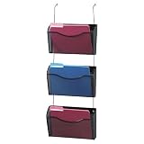 Three-Pack Wire Mesh Hanging Wall Files, Black, 14w x 6-5/8d x 33-1/2h (ROL21961)