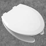 Bemis 1550PRO Elongated White Wood Toilet Seat