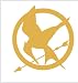 Hunger Games Mocking Jay Sticker Decal Metallic Gold - Mockingjay