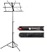 JSI Black Student Music Stand with Carry Bag