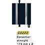 Scalextric C8222 1:32 Scale Converter Straight 175mm (2) Sport Building and Sport Track Accessory