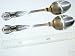 Pair of extra large Kings serving spoons 25.5cm long