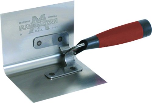 MARSHALLTOWN The Premier Line 51D 5-Inch by 3-1/2-Inch Inside Corner Trowel with DuraSoft Handle