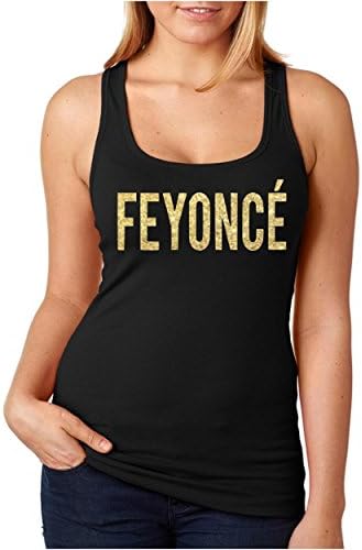 Feyonce Racerback Tank Top Black (Medium)