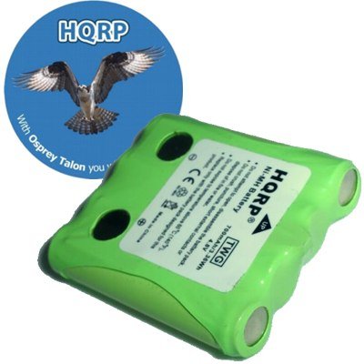 HQRP Rechargeable Battery Pack compatible with Cobra PR240, PR245, PR250-WX-C, PR255-VP, PR260-WX Two-Way Radio plus Coaster