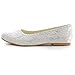 ELEGANTPARK Wedding Shoes for Bride Lace Wedding Flats Comfortable Women Bridal Shoes Flats Closed Toe Ballet Flats