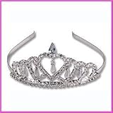 Rhinestone Princess Tiara with Pearls
