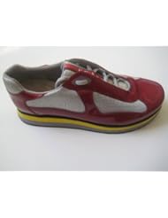 New Authentic Prada Vernice-bike Mens Sneakers Prada Sz.8.5 Us Size 9.5