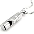 Guardian's Love Stainless Steel Whistle Small Pendant Necklace