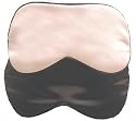 Silk Eye Mask Reversible - Black/Pink