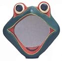 All Natural Handmade Mirror - Frog Face Design