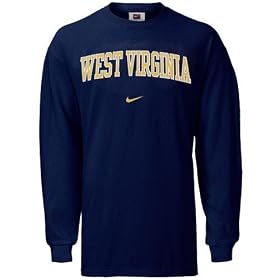 Nike West Virginia Mountaineers Navy Blue Youth Classic College Long Sleeve T-shirt
