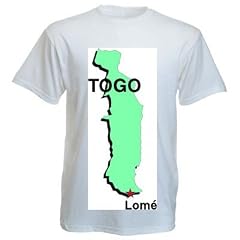 T-Shirt mit der Grafik: Togo, Afrika, Karte
