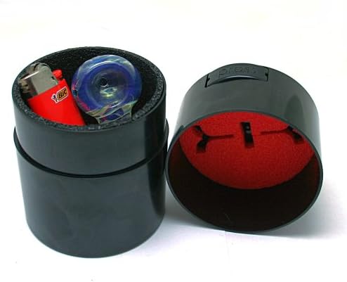 Mini Kush Kaddie Hard Shell Vacuum Sealed Padded Container- Black