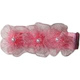 Posies Accessories Three Pearl Pink/Pearls Flowers Hair Clippie