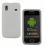 Accessory MAster- Blanc Housse étui en silicone pour Samsung Galaxy ACE