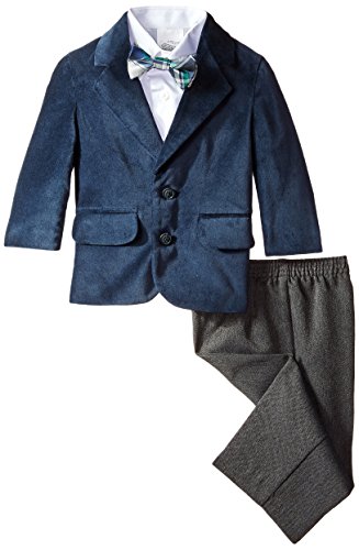 Nautica Baby Boys' Herringbone Duo Set, Navy, 18 Months