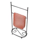 Aquatico Metal Wire Vertical Swirl Base Fingertip Towel Stand