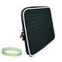 Dell Inspiron Mini 12 Black Slim Padded Netbook Carrying Sleeve + A Live*Laugh*Love Wrist Band!!! (Laptop Not Included)