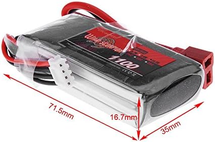 HobbyBuying - Wild Scorpion 11.1V 1100mAh 25C MAX 35C 3S T Plug Li-po Battery for RC Car Airplane Blade CP Helicopter Part